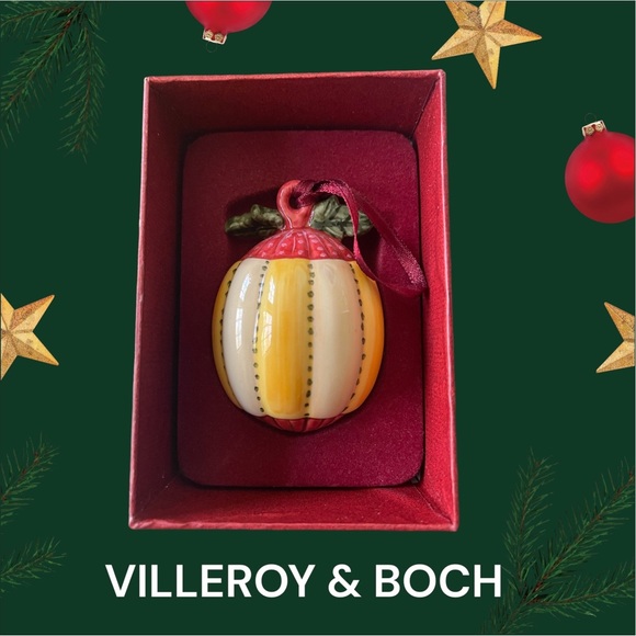 Villeroy & Boch Quince Porcelain Christmas Ornaments in original boxes - Picture 1 of 5
